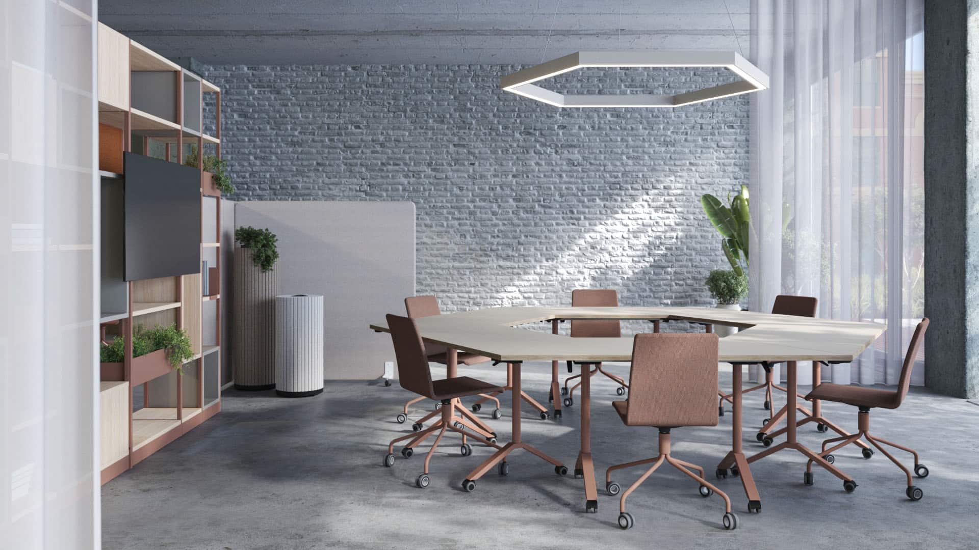 On y voit une table en bois pliante design