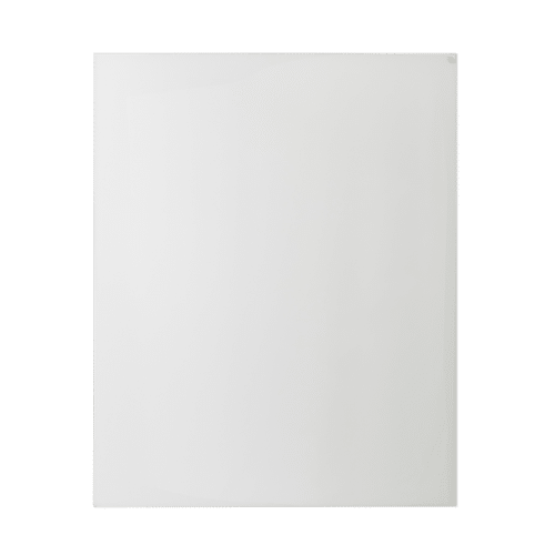 On y voit un tableau design blanc