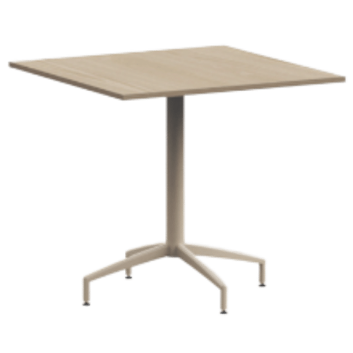 On y voit une table design en bois