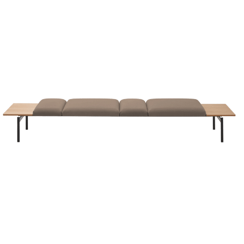 On y voit un fauteuil lounge design gris