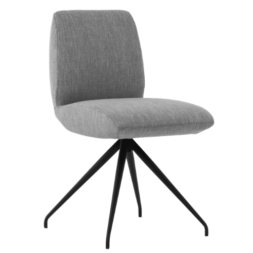 On y voit une chaise design grise