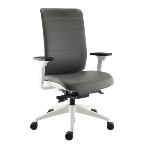On y voit un fauteuil de bureau opérateur design noir