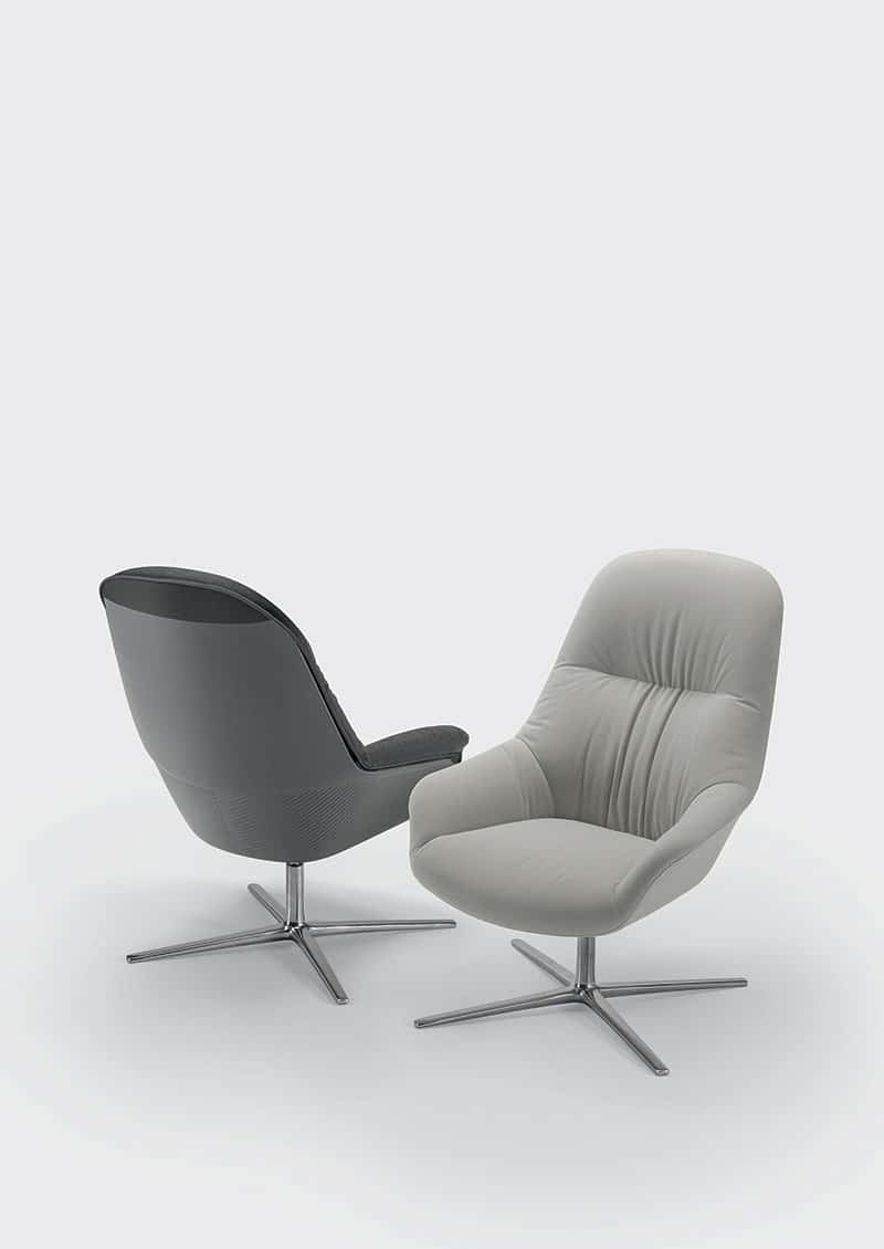 On y voit une collection de fauteuil lounge design