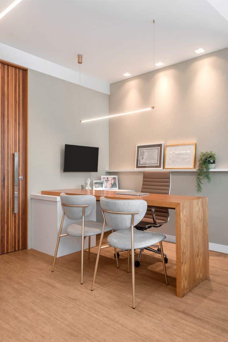 On y voit un intérieur professionnel pour un cabinet d'orthophonistes design