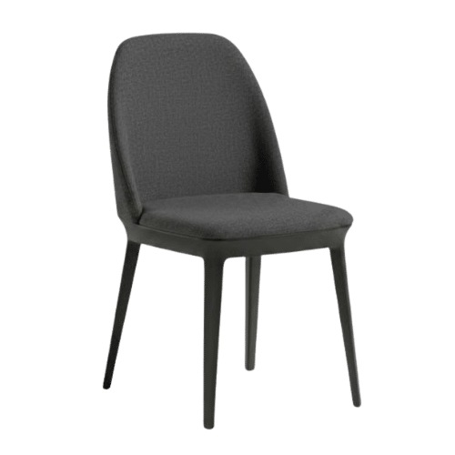 On y voit une chaise design orange design