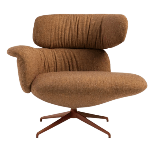 On y voit un fauteuil lounge design