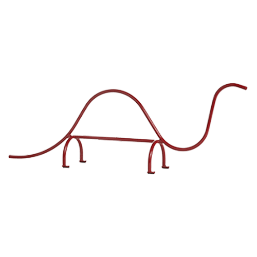On y voit une statue de dino design