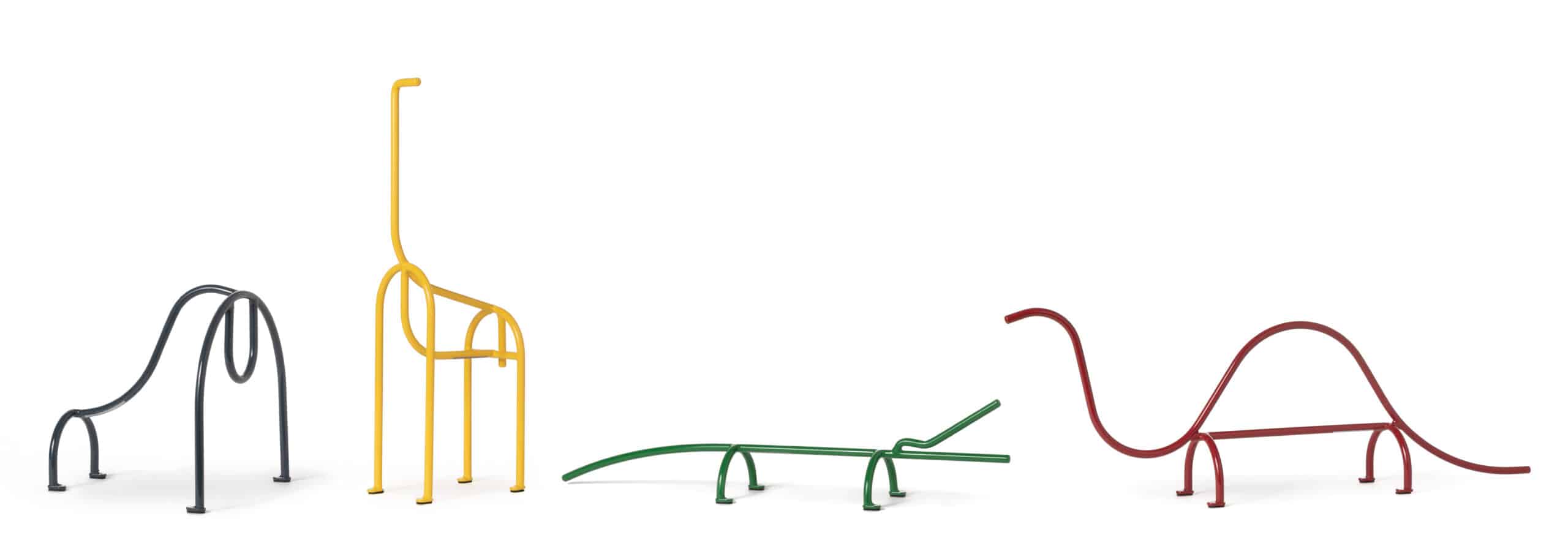 On y voit la collection animal factory, une collection de statue design