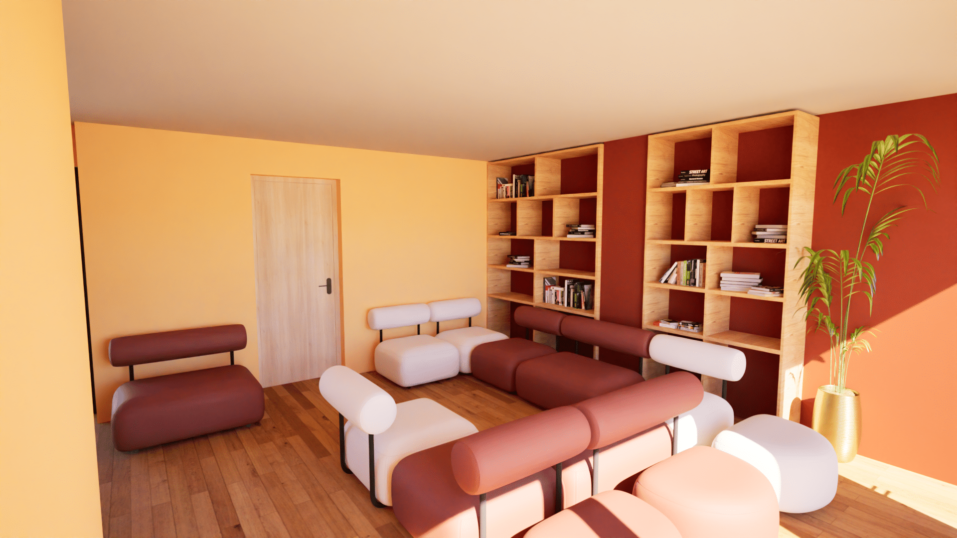 On y voit un aménagement d'intérieur professionnel