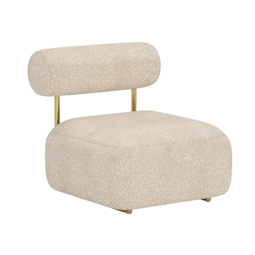 On y voit un canapé lounge beige design