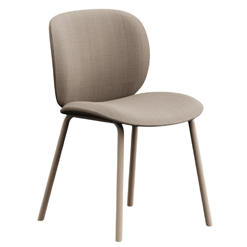 On y voit une chaise design grise