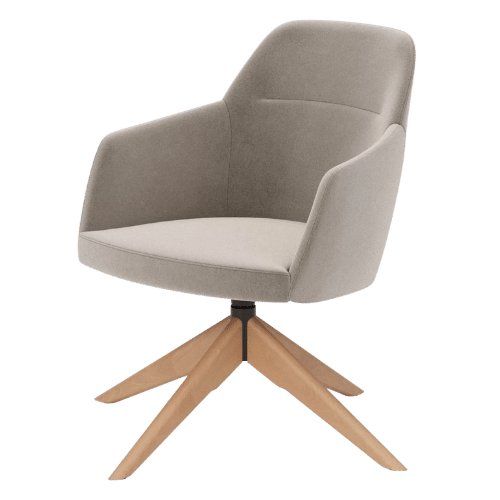 On y voit une chaise lounge design grise